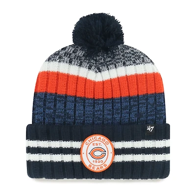 Men's '47 Chicago Bears Quiver Cuffed Knit Hat with Pom