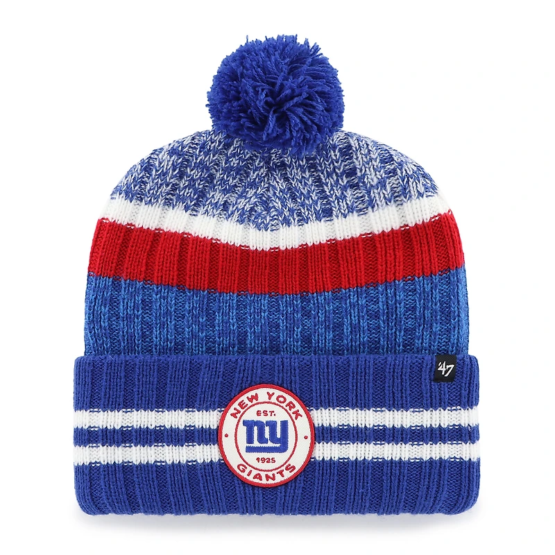 Men's '47 New York Giants Quiver Cuffed Knit Hat with Pom