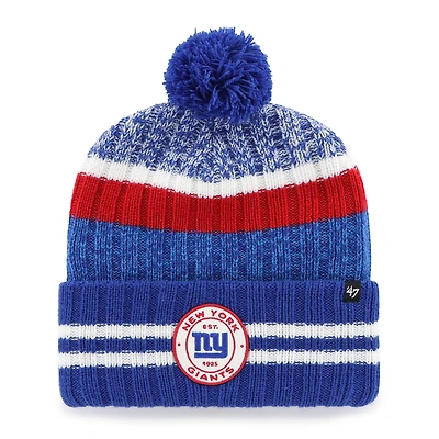 Men's '47 New York Giants Quiver Cuffed Knit Hat with Pom