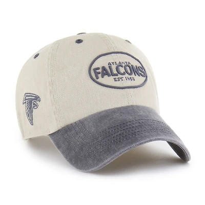 Men's '47 Khaki Atlanta Falcons Breaking Trail Clean Up Adjustable Hat
