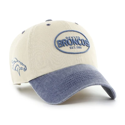 Men's '47 Khaki Denver Broncos Breaking Trail Clean Up Adjustable Hat