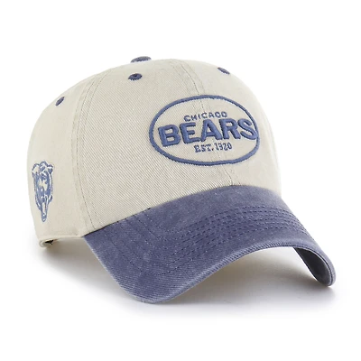 Men's '47 Khaki Chicago Bears Breaking Trail Clean Up Adjustable Hat