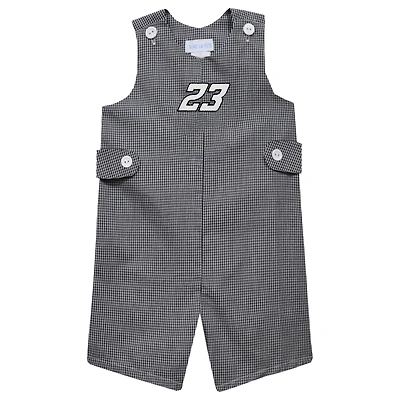 Infant Vive La Fete Black Bubba Wallace Gingham Jon Jon Bodysuit