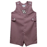 Infant Vive La Fete Maroon Kyle Busch Gingham Jon Jon Bodysuit