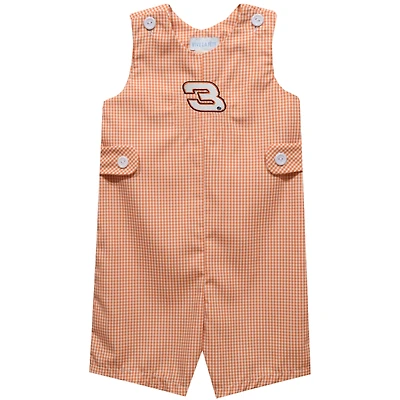 Toddler Vive La Fete Orange Austin Dillon Gingham Jon Jon Bodysuit