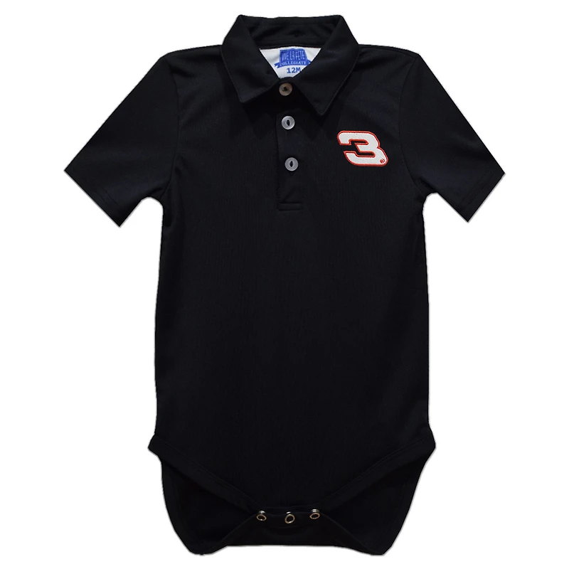 Infant Vive La Fete Black Dale Earnhardt Polo Bodysuit