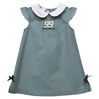 Girls Toddler Vive La Fete  Green Daniel Suarez Mini Check A-Line Dress