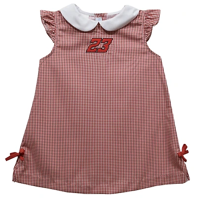 Girls Toddler Vive La Fete  Red Bubba Wallace Mini Check A-Line Dress
