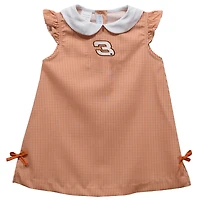 Girls Toddler Vive La Fete  Orange Austin Dillon Mini Check A-Line Dress