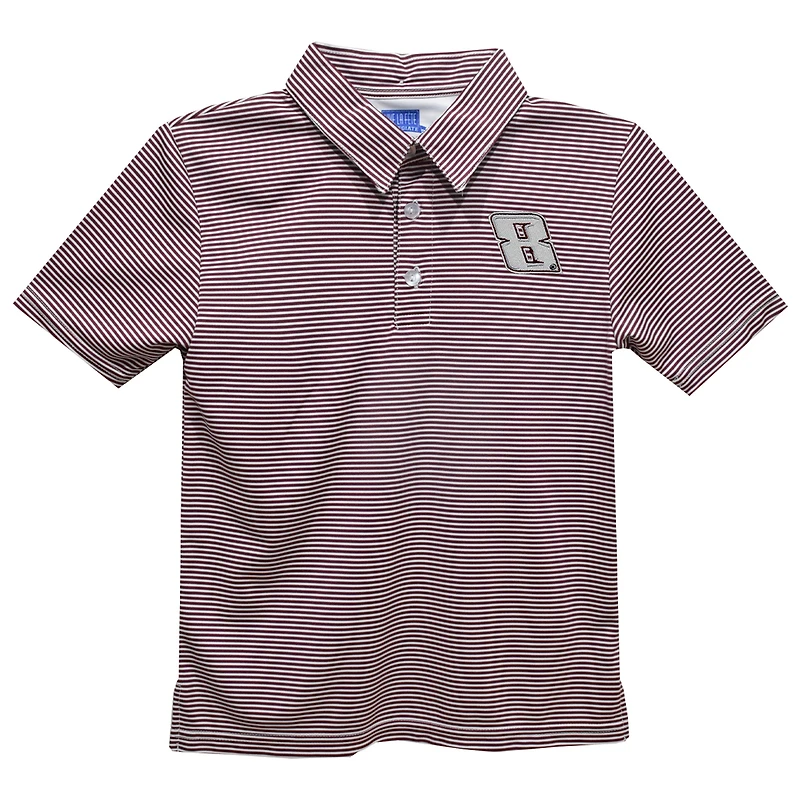 Toddler Vive La Fete Maroon Kyle Busch Stripe Polo