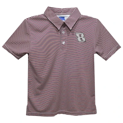 Toddler Vive La Fete  Maroon Kyle Busch Stripe Polo