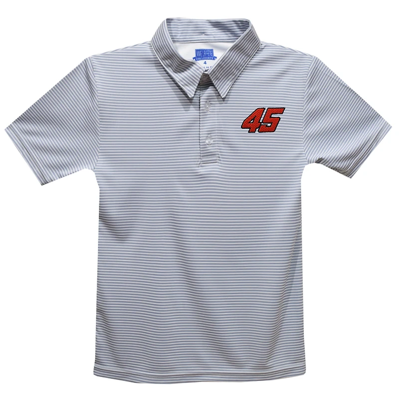 Toddler Vive La Fete  Gray Tyler Reddick Stripe Polo