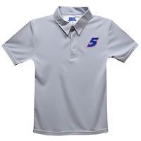 Youth Vive La Fete  Gray Kyle Larson Stripe Polo