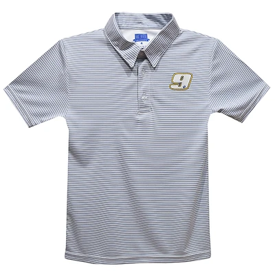 Youth Vive La Fete  Gray Chase Elliott Stripe Polo