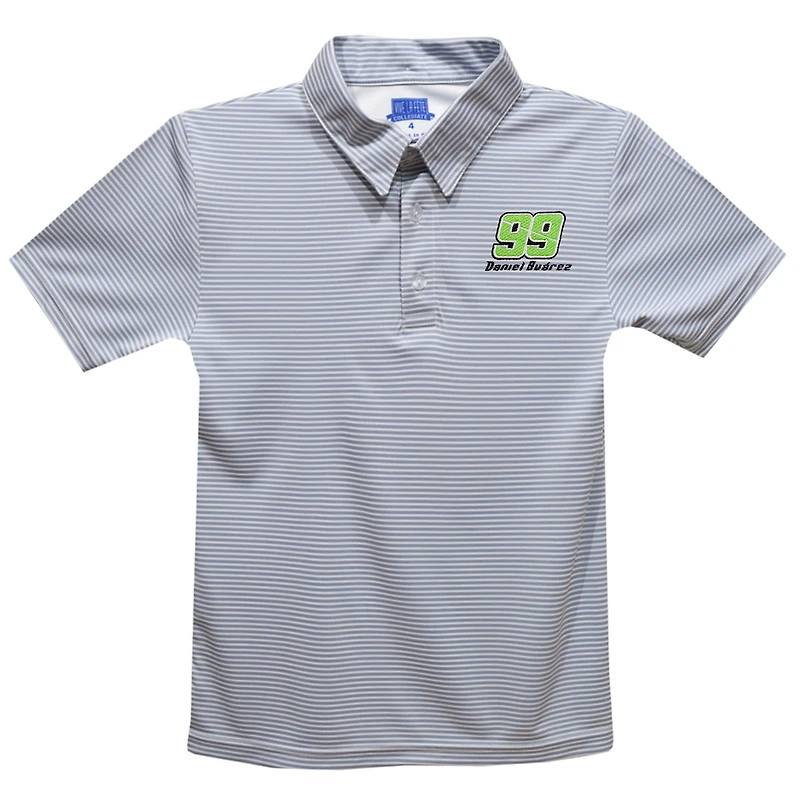Youth Vive La Fete  Gray Daniel Suarez Stripe Polo
