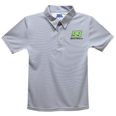 Youth Vive La Fete  Gray Daniel Suarez Stripe Polo
