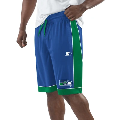 Men's Starter  Royal Seattle Seahawks Fan Favorites Vintage Logo Shorts