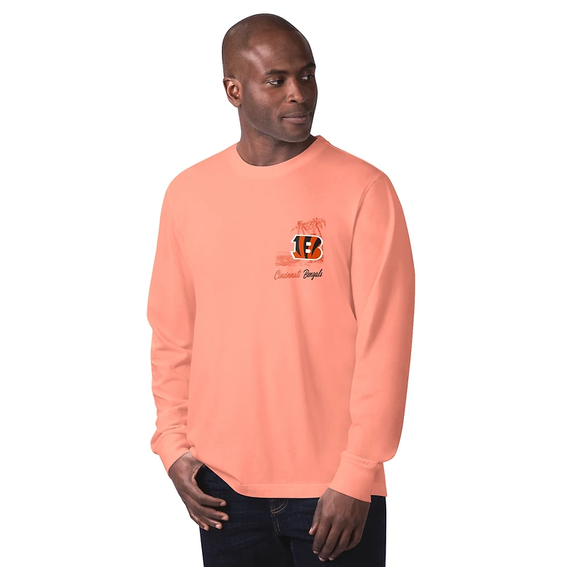 Men's Margaritaville Orange Cincinnati Bengals It's Five O'Clock Somewhere Long Sleeve T-Shirt