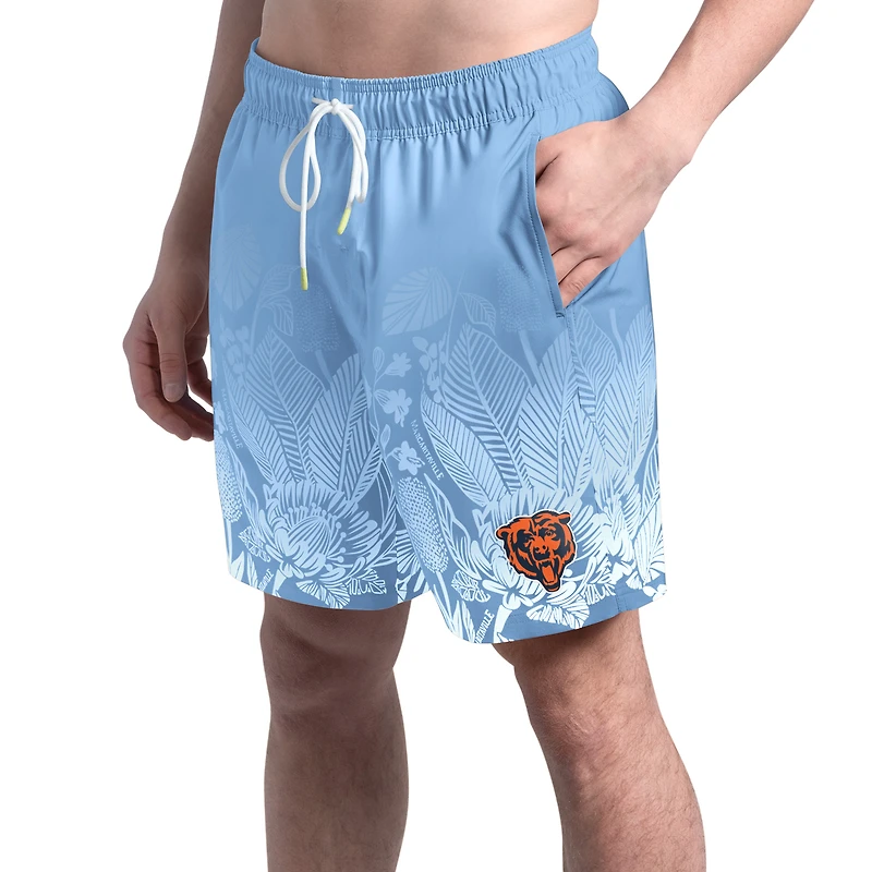 Men's Margaritaville Light Blue Chicago Bears Lagoon Fiesta Swim Shorts