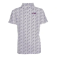 Youth Garb Purple LSU Tigers Tom Allover Print Performance Polo