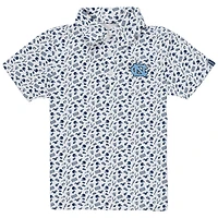 Toddler Garb Navy North Carolina Tar Heels Tom Allover Print Performance Polo