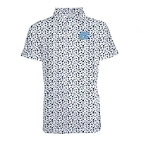 Toddler Garb Navy North Carolina Tar Heels Tom Allover Print Performance Polo