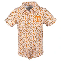 Infant Garb Tennessee Orange Volunteers Tom Allover Print Performance Polo Bodysuit