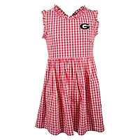 Girl's Toddler Garb Red Georgia Bulldogs Sleeveless Alora Gingham Dress