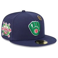 Men's New Era  Navy Milwaukee Brewers 2025 Big League Chew 59FIFTY Fitted Hat