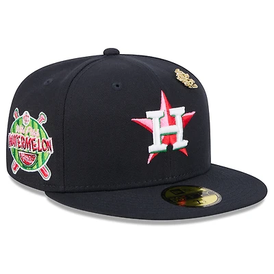 Men's New Era Navy Houston Astros 2025 Big League Chew 59FIFTY Fitted Hat