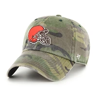 Men's '47 Camo Cleveland Browns Woodland Clean Up Adjustable Hat