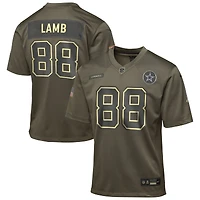 Youth Nike CeeDee Lamb Olive Dallas Cowboys 2025 Salute to Service Game Jersey