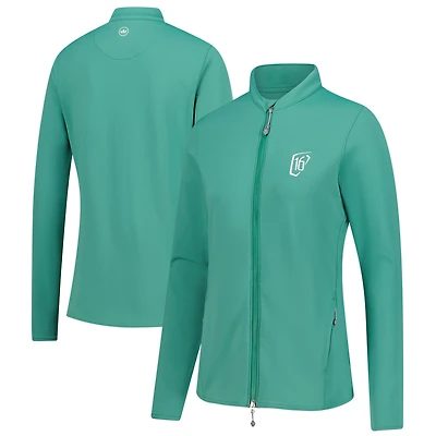 Women's Peter Millar Green WM Phoenix Open Katy Full-Zip Jacket