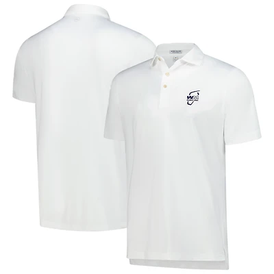 Men's Peter Millar White WM Phoenix Open Solid Performance Jersey Polo