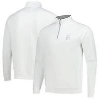 Men's Peter Millar White WM Phoenix Open Perth Performance Quarter-Zip Top