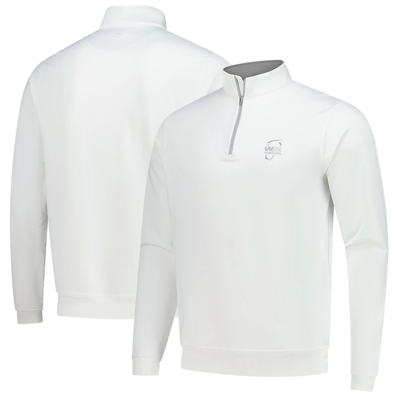 Men's Peter Millar White WM Phoenix Open Perth Performance Quarter-Zip Top
