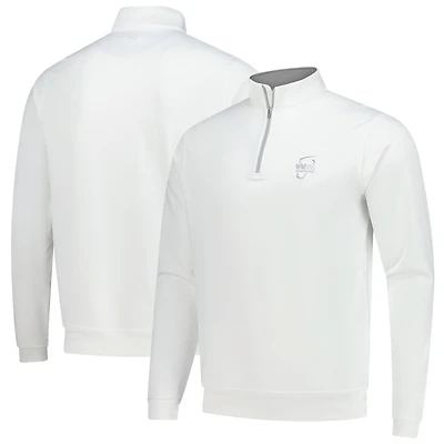 Men's Peter Millar White WM Phoenix Open Perth Performance Quarter-Zip Top