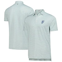 Men's Peter Millar White WM Phoenix Open Dunnes Stripe Performance Jersey Polo