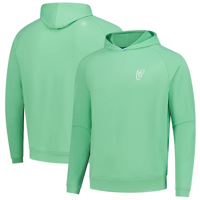 Men's Peter Millar Green WM Phoenix Open Pine Raglan Performance Hoodie