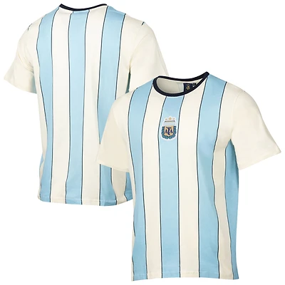 Men's Sport Design Sweden  Cream/Light Blue Argentina National Team Relaxed T-Shirt