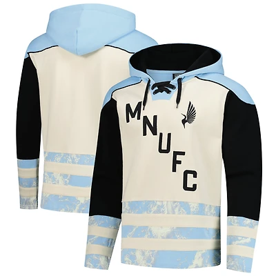 Men's Sport Design Sweden  Cream Minnesota United FC 2025 Jersey Hook Hockey Hoodie