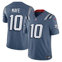 Men's Nike Drake Maye Storm Blue New England Patriots 2025 Rivalries Collection Limited Jersey