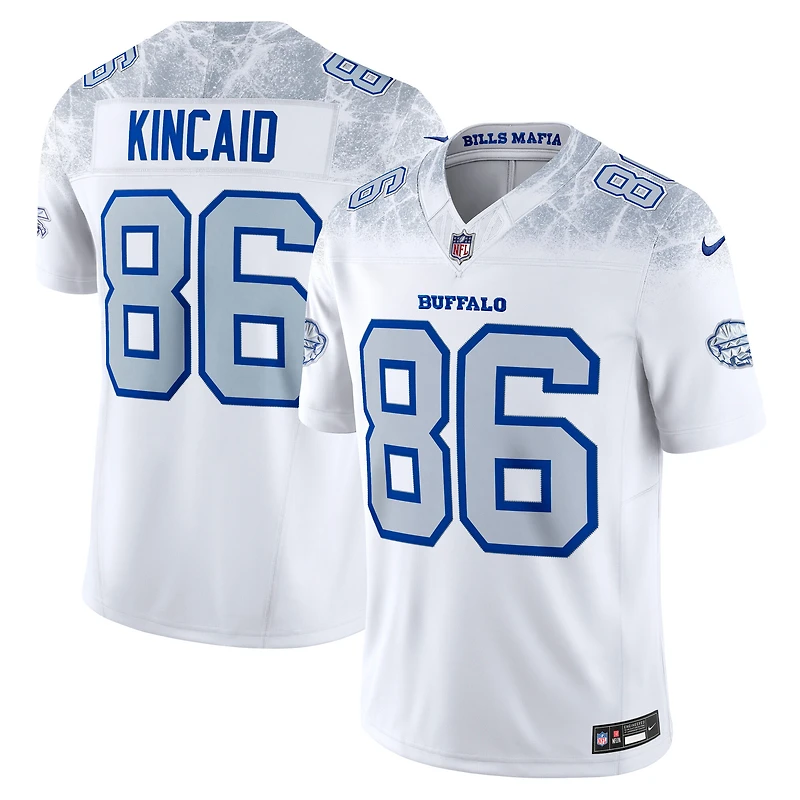 Men's Nike Dalton Kincaid White Buffalo Bills 2025 Rivalries Collection Limited Jersey