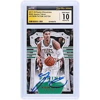 Jayson Tatum Boston Celtics Autographed 2017-18 Panini Chronicles #286 CGC Fanatics Witnessed Authenticated 10/10 Rookie Card