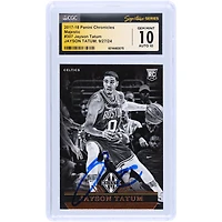 Jayson Tatum Boston Celtics Autographed 2017-18 Panini Chronicles Majestic #307 CGC Fanatics Witnessed Authenticated 10/10 Rookie Card