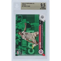 Harry Kane Bayern Munich 2024-25 Topps Now UCL Becomes Top English Goalscorer in UEFA Champions League History Green #7 #/99 BGS Authenticated 9.5 Card