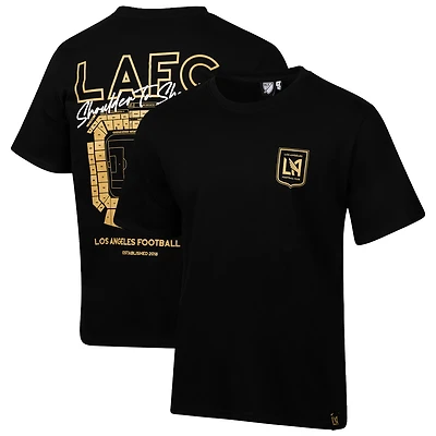 Men's  Black LAFC Team Script Relaxed T-Shirt
