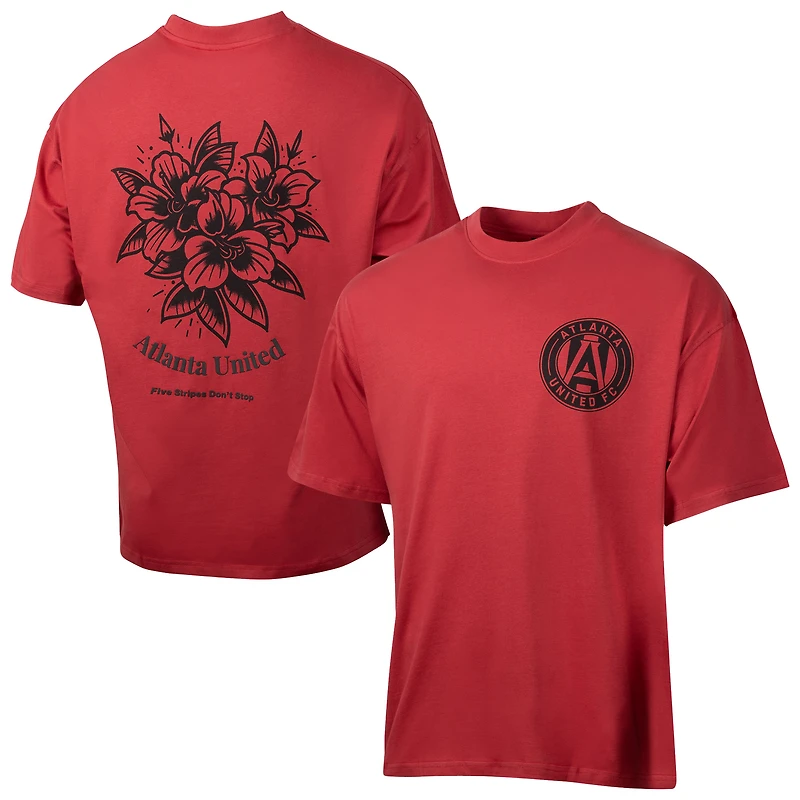 Men's Sport Design Sweden  Red Atlanta United FC City Soul Oversized T-Shirt