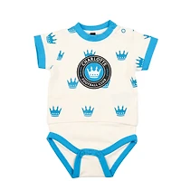 Infant Sport Design Sweden  White Charlotte FC Body T-Shirt Bodysuit