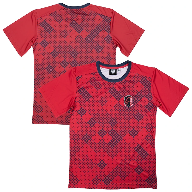 Youth Sport Design Sweden  Red St. Louis City SC Starting Lineup Home T-Shirt